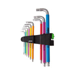 RECA Stiftschlüssel-Satz Multicolor Innensechskant Edelstahl 9-teilig