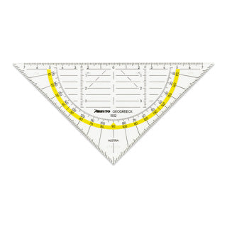 ARISTO Geodreieck 1552 ohne Griff 16 cm transparent