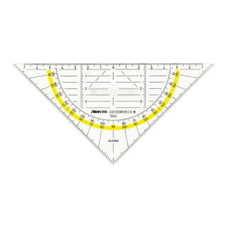 ARISTO Geodreieck 1553 mit Griff 16 cm transparent