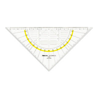 ARISTO Geodreieck 1555/2 mit Griff 22.5 cm transparent