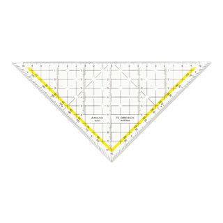 ARISTO TZ-Dreieck 1650/1 ohne Griff 22.5 cm transparent