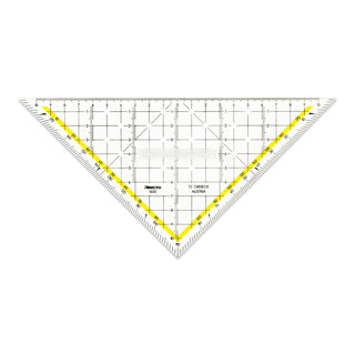 ARISTO TZ-Dreieck 1650/2 mit Griff 22.5 cm transparent