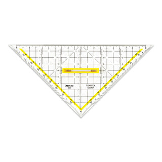 ARISTO TZ-Dreieck 1650/3 mit Griff abnehmbar 22.5 cm transparent