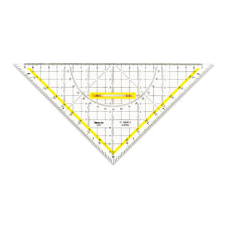 ARISTO TZ-Dreieck 1650/4 mit Griff abnehmbar 25 cm transparent