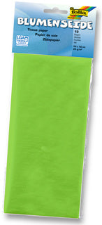 FOLIA Blumenseide 5 Bögen 50 cm x 70 cm hellgrün