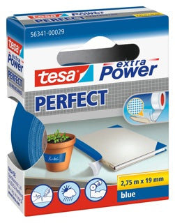 TESA Gewebeband 56343 Extra Power Perfect 38 mm x 2.75 m blau