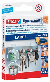 TESA Powerstrips Klebestreifen 58000 Large 10 Stück