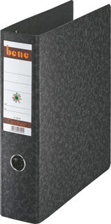 BENE Postscheckordner 92800 2x A5 quer mit 2 Hebelmechaniken Hartpappe breit 7.5 cm marmoriert