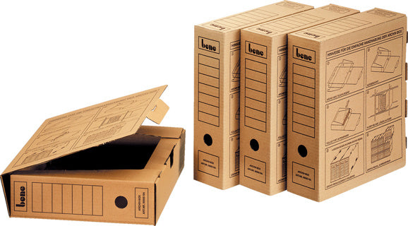 BENE Archivbox 96900 aus Wellpappe 80 x 330 x 290 mm braun