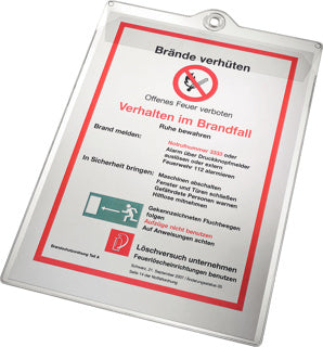 BENE Sichttasche 205400 A4 mit Klappe und Öse oben offen PVC-Weichfolie 180 µm transparent