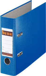 BENE Ordner 293000 A5 quer PP breit 7.5 cm blau