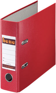 BENE Ordner 293000 A5 quer PP breit 7.5 cm rot