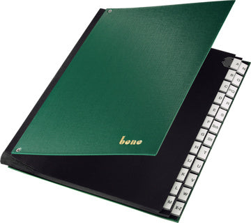 BENE Pultordner 75116 A4 24-teilig A - Z PP grün