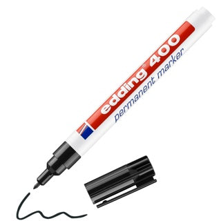 EDDING Permanentmarker 400 mit Rundspitze 1 mm schwarz