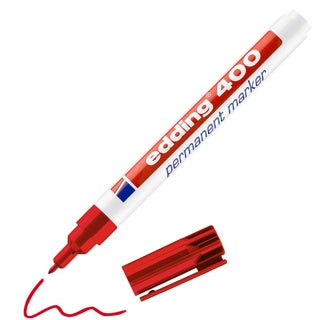 EDDING Permanentmarker 400 mit Rundspitze 1 mm rot