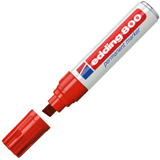 EDDING Lackmarker 800 mit Keilspitze 4-12 mm rot