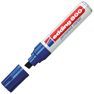 EDDING Lackmarker 800 mit Keilspitze 4-12 mm blau