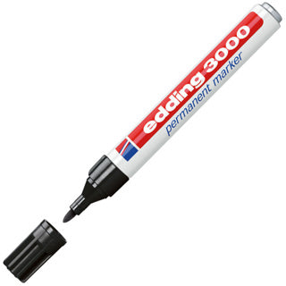 EDDING Permanentmarker 3000 mit Rundspitze 1.5-3 mm schwarz