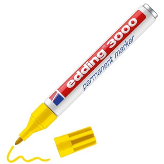 EDDING Permanentmarker 3000 mit Rundspitze 1.5-3 mm gelb