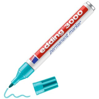 EDDING Permanentmarker 3000 mit Rundspitze 1.5-3 mm türkis