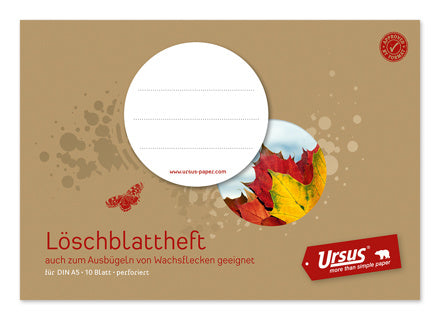 URSUS Löschblattheft Format-X A5 10 Blatt 80 g/m² perforiert