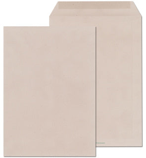 ÖKI Versandtasche Natur C5T/U90 500 Stück DIN C5 gummiert ohne Fenster 90g/m² grau