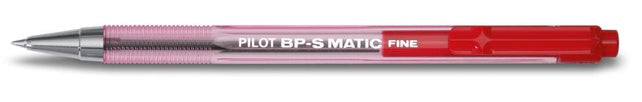 PILOT Kugelschreiber BPS Matic mit Druckmechanik F rot