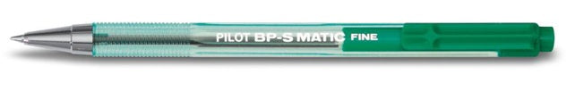 PILOT Kugelschreiber BPS Matic mit Druckmechanik F grün
