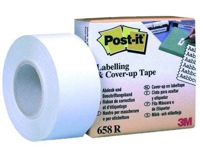 POST-IT® Abdeck- und Beschriftungsband 658R 1 Rolle 25.4mm x 17.7m weiß