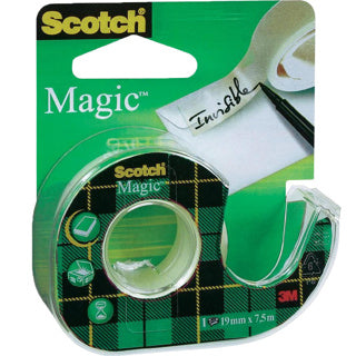 SCOTCH Klebeband Magic mit Abroller 19 mm x 7.5 m transparent