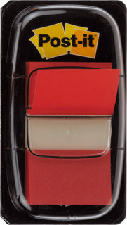 POST-IT® Index I680-1 50 Haftstreifen im Spender 25.4 x 43.2 mm rot