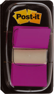 POST-IT® Index I680-8 50 Haftstreifen im Spender 25.4 x 43.2 mm violett