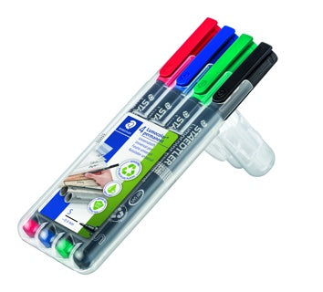 STAEDTLER OHP-Stift Lumocolor® 313WP4 permanent 4 Stück 0.4 mm