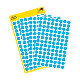 AVERY ZWECKFORM Markierungspunkte 3011 416 Stück permanent Ø 8 mm blau