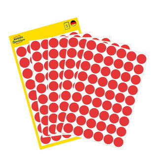 AVERY ZWECKFORM Markierungspunkte 3141 270 Stück permanent Ø 12 mm rot