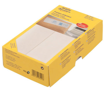 AVERY ZWECKFORM Frankieretiketten 3440 500 Stück permanent 163 x 43 mm weiß
