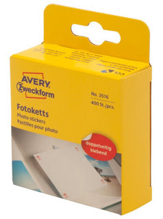 AVERY ZWECKFORM Fotoketts 3516 400 Stück im Spender permanent 12 x 12 mm weiß