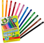 JOLLY Supersticks Delta Buntstifte mit Namen | Personalisierte Farbstifte | Dreikant (12 Stifte)