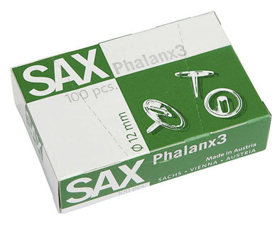 SAX Reißnägel Phalanx 3 100 Stück 12 mm silber
