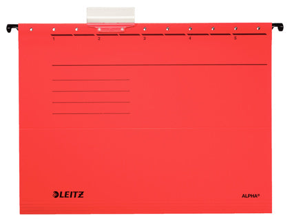 LEITZ Hängemappe Alpha 1985 A4 rot
