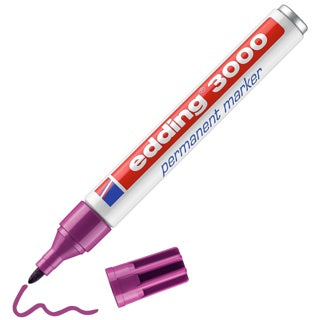 EDDING Permanentmarker 3000 Rundspitze 1.5-3 mm rotviolett