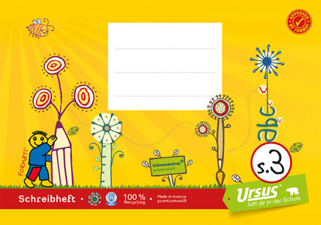URSUS FORMATI Schreibheft S.3 A5 quer 20 Blatt liniert