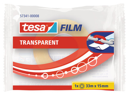 TESA Klebefilm 57341 15 mm x 33 m transparent