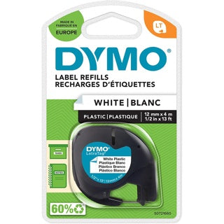 DYMO Etikettenband LetraTag® S0721660 12 mm schwarz auf weiß