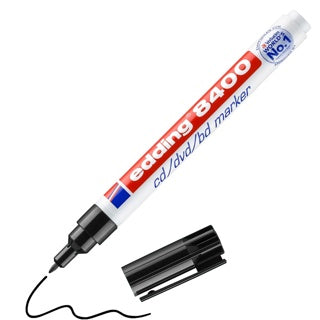EDDING CD-Marker 8400 mit Rundspitze 0.5-1 mm permanent schwarz