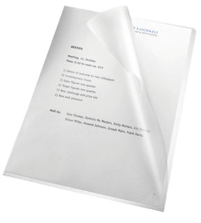 BENE Aktenhülle 204800 100 Stück A4 110 µm genarbt PP 220 x 310 mm transparent