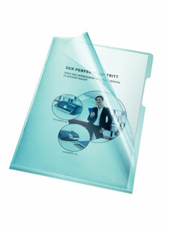 BENE Aktenhülle 205000 100 Stück A4 150 µm glatt PP 220 x 310 mm blau