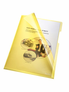 BENE Aktenhülle 205000 100 Stück A4 150 µm glatt PP 220 x 310 mm gelb