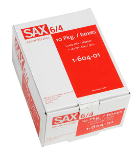 SAX Heftklammern 6/4 1000 Stück verzinkt