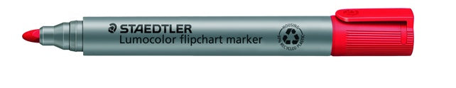 STAEDTLER Flipchartmarker Lumocolor® 356 mit Rundspitze 2 mm rot